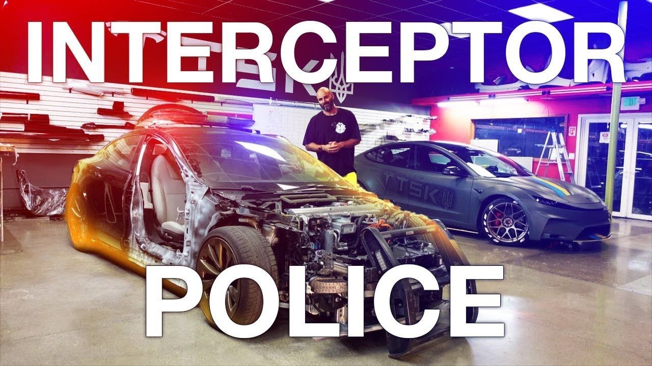 THE WORLD'S FASTEST POLICE INTERCEPTOR / #TeslaInterceptor / Building 1000 HP Electric Beast