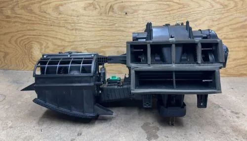 Tesla Model S HVAC blower and heater core assembly removed for diagnostics