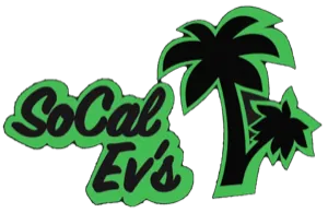 SoCal Ev's logo with palm tree graphic, event sponsor at TSK's 10th anniversary