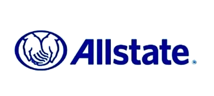 Allstate insurance logo, partner of TSK Tesla collision repair center