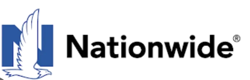 Nationwide insurance logo, blue N with eagle wings icon